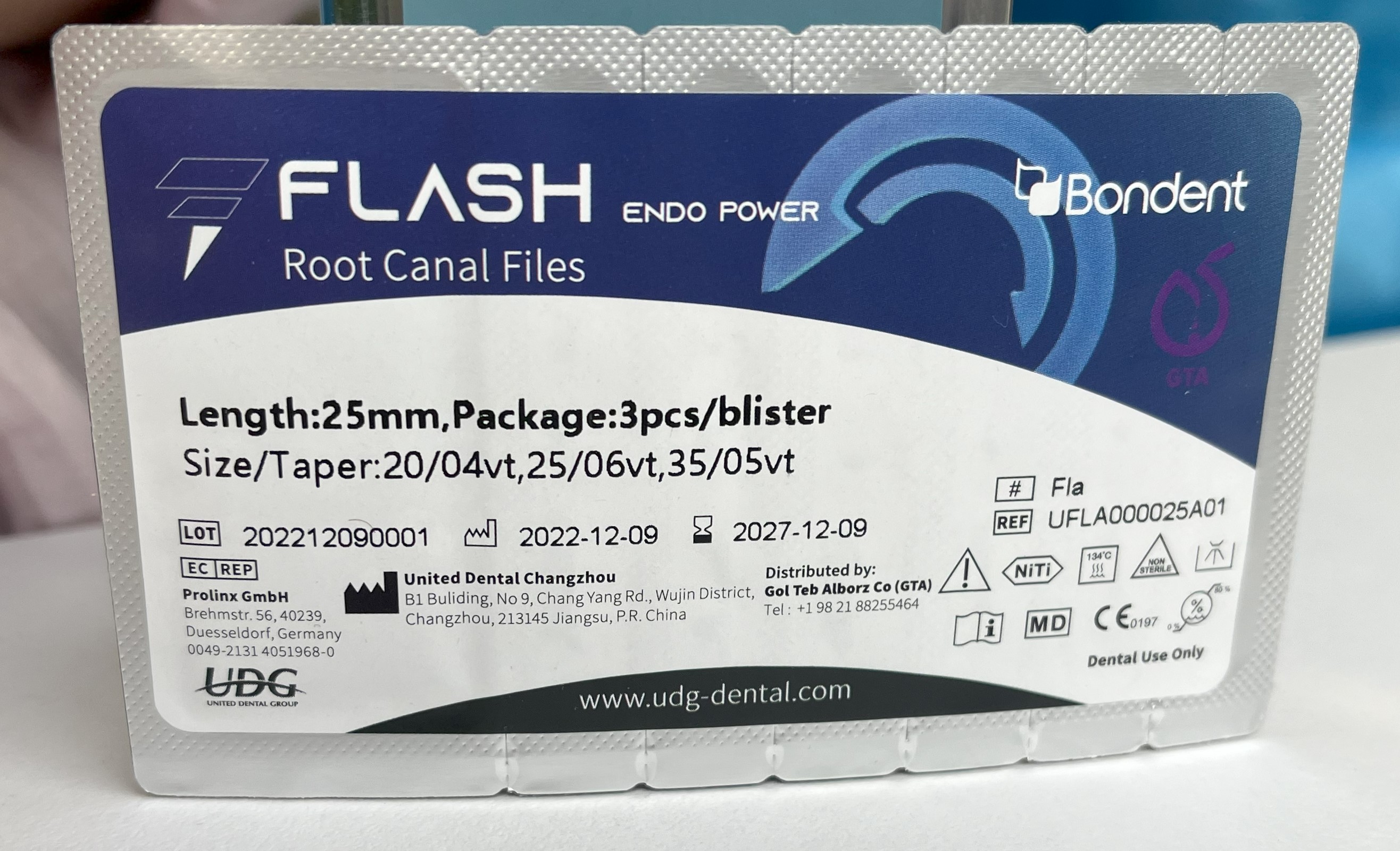 Flash File (Assorted 25 mm) 3pcs